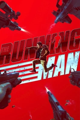 NEW THE RUNNING MAN 2025 MOVIE POSTER PREMIUM WALL ART PRINT SIZE A5-A1 - Image 1 of 4