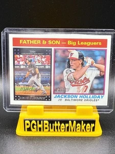 2025 Topps Heritage #66 FATHER & SON JACKSON HOLLIDAY Matt Holliday Orioles - Picture 1 of 3