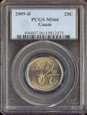 2009-D Guam Quarter PCGS MS66 Holiday Sale 🎁 - Image 1 of 2