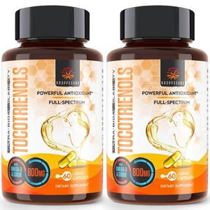 Tocotrienols 800mg Supplement | Rich in Vitamin E Tocotrienols | Cardiovascul... - Picture 1 of 6