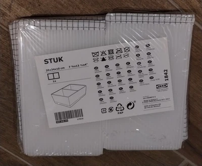IKEA STUK Fabric Storage Box With Compartments 20 X 34 X 10 Cm - Image 1 of 2