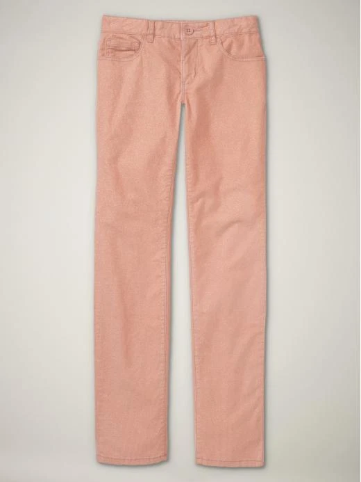 GAP GIRL'S PEACH ENGLISH ROSE SPARKLE GLITTER CORDUROY PANTS $34.95 SZ 12 BNWT - Image 1 of 1