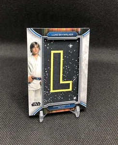 2019 Topps Star Wars Luke Skywalker “L” COMMEMORATIVE LETTER PATCH SP No. NP-LL - Picture 1 of 16