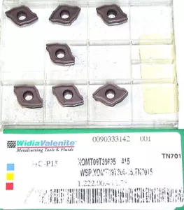 Lot of 8 New Widia Valenite Indexable Drilling Inserts XOMT09T30635 415 TN701 - Picture 1 of 1