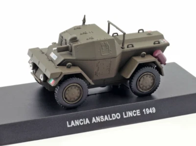 Lancia Ansaldo Lince 1949 Carabinieri Militar Ejército Coche Diecast Juguete 1:43 Foto 1 de 4