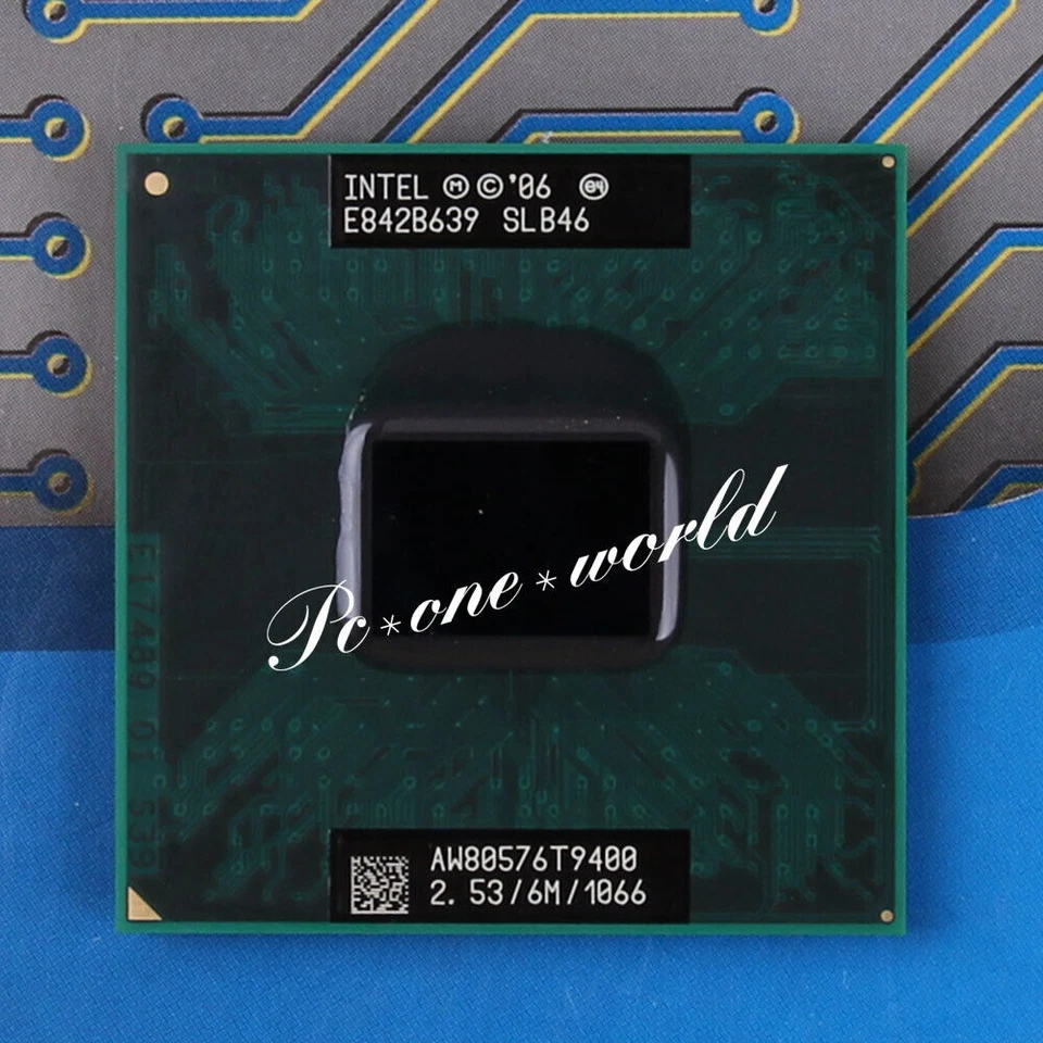 For Intel Core 2 Duo T6670 T7100 T7250 T7300 T8100 T9400 T9600 Socket P CPU - Image 1 of 1