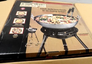 Eastman Outdoors 22" Carbon Steel Wok Kit w/ Big Kahuna Burner - New/Open Box - Picture 1 of 10