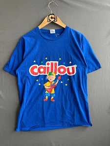 Caillou Shirt Mens Medium Blue Cartoon Movie Port and Company Show Comics 90s - Picture 1 of 5