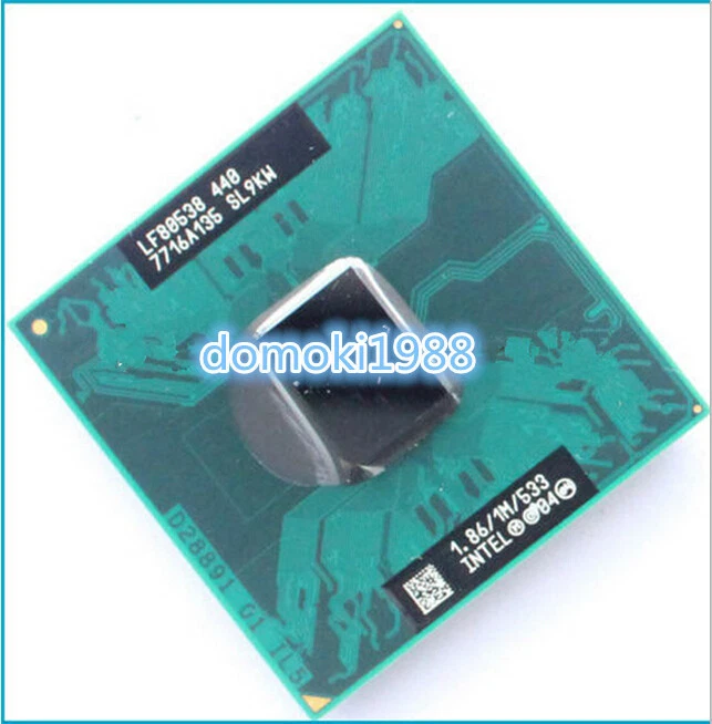 Intel Celeron M 440 CM440 SL9KW SL9LF LF80538NE0361ME Socket M 1.86G/1M/533 CPU - Image 1 of 4