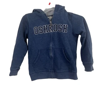 OshKosh Bgosh Blue Youth Hoodie Sweatshirt Boys Size 7/7A - Picture 1 of 9