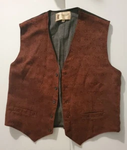 Vintage Vest Made in USA My Heroes Have Always Been Cowboys 1991 Medium button - Picture 1 of 6