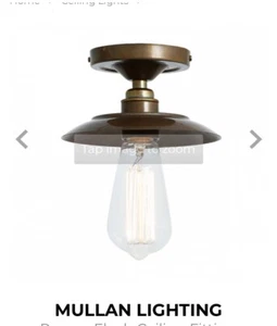 Mullan Reznor Industrial Flush Mount Ceiling Light MLCF17 - Picture 1 of 7