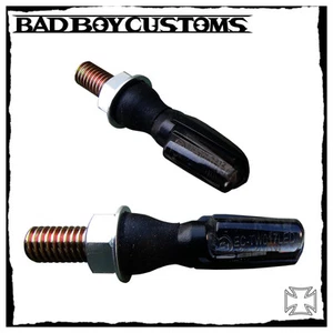 Blinker gummigelagert LED schwarzes Glas mini BBC 120, Motorrad Roller Harley - Bild 1 von 1
