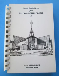 Vintage 1967 Brecksville Ohio SAINT BASIL CHURCH Lieblingsrezepte für Familien - Bild 1 von 5