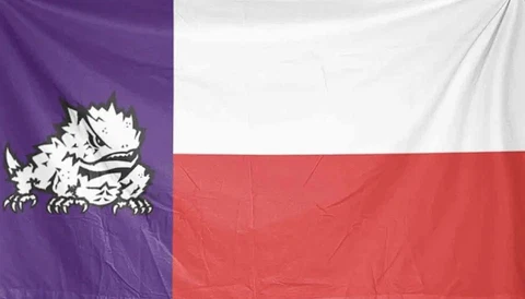 TCU FLAG Texas Christian University 3x5 Purple Red White TX Horned Frog Banner Cover