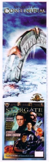 Stargate Continuum movie 2008 San Diego Comic Con SDCC heavy paper bookmark MINT - Image 1 of 1