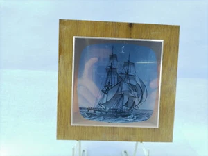Strong water beaujean jean-jérôme ,piece of metal on a wooden base - Picture 1 of 3
