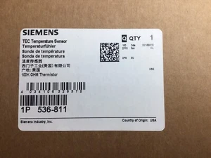SIEMENS TEC 1P 536-811 Duct Temperature Sensor 100k ohm Thermistor - Picture 1 of 2