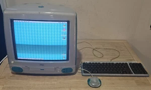Apple iMac G3 OS 8.6 Bondi Azul con Teclado y Mouse Totalmente Funcional M4984 1998 - Imagen 1 de 20