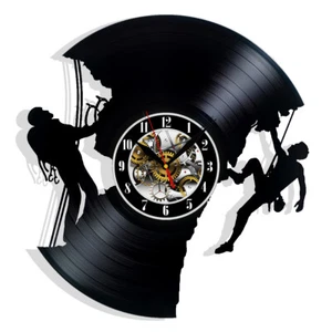 Klettern Vinyl Wanduhr Geschenk Geburtstag Urlaub Kunst Zuhause Zimmer Dekor Design - Bild 1 von 5