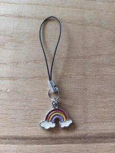 Porte-clés Kindle avec breloque de téléphone arc-en-ciel interrupteur fermeture à glissière tire sac à main cadeau - Photo 1/1