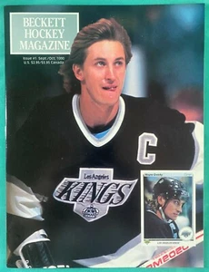 Wayne Gretzky Beckett Hockey 1990 Issue #1 LA Kings - Roy - Howe - Debut Issue  - Picture 1 of 4