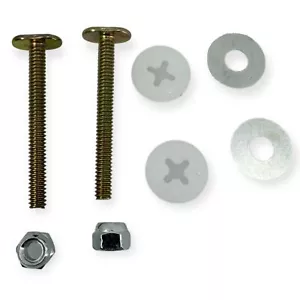 Ez-Flo 40024 Brass Plated Closet Bolt Set - Picture 1 of 3