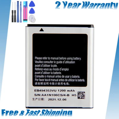 For Samsung EB494353VU Battery Galaxy S5250 S5330 WAVE 533 S5253 S5570 Mini - Image 1 of 4
