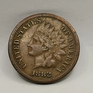 1 CENT INDIAN HEAD 1882 USA / TETE D'INDIEN - Imagen 1 de 3