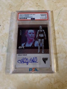 2022 Chronicles UFC Holly Holm Flux Autograph PSA GEM MT 10🔥🔥