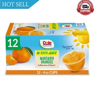 Dole Fruit Bowls Mandarin Oranges in 100% Juice Snacks, 4oz 12 Total Cups - Picture 1 of 10