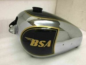 BSA A7 Plunger Model 1950 Chrome And Black Painted With Logo Steel Petrol Tank - Bild 1 von 5