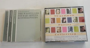 Harper Audio 2 CD TS Eliot Reading The Wasteland Four Quartets & Other Poems + 3 - Picture 1 of 9
