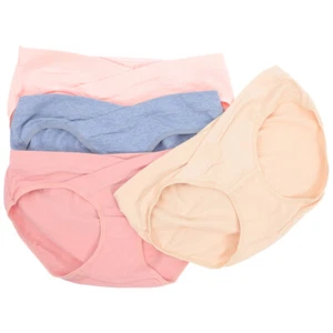 4Pcs Maternity Briefs Postpartum Panties Underwear Maternity Thong Underwear - Picture 1 of 12