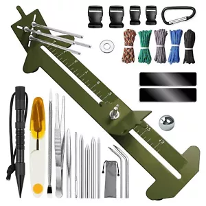 DIY Paracord Bracelet Jig Kit with Knotters Tool Marlin Spike Paracord FID Set - Picture 1 of 9