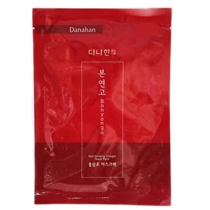 Danahan Red Ginseng Vinegar Mask Pack 10 Sheets/Korean/Wrinkle/Whitening - Picture 1 of 4