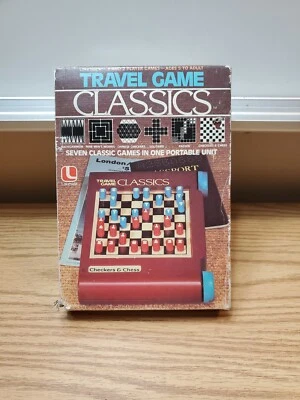 Vintage Lakeside Travel Game Classics 1981, 7 Games In 1 Complete Checkers Chess - Image 1 of 4