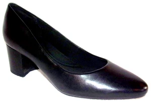 NEW EASY SPIRIT COSMA BLACK LEATHER PUMPS 9 M - Picture 1 of 2