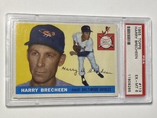HARRY BRECHEEN 1955 Topps #113 Baltimore Orioles PSA 6