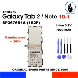 BATTERIA ORIGINALE TABLET SP3676B1A(1S2P) SAMSUNG GALAXY NOTE TAB 2 10.1 7000mA - Picture 1 of 10
