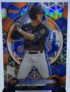2023 Bowman's Best COLIN HOUCK TOP PROSPECT REFRACTOR #TP-27 NEW YORK METS - Picture 1 of 3