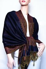 Border Pattern Thicker Pashmina Shawl / Wrap / scarves 23 colors  us wholesaler