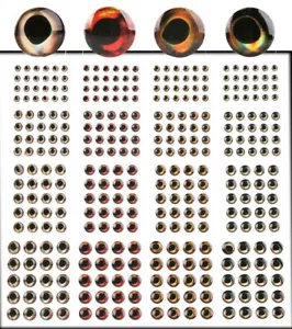 4D Living Eyes..80 to 96 molded eyes..4 sizes..Combine shipping - Picture 1 of 6