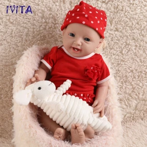 IVITA 20'' Full Silicone Reborn Baby Doll Birthday Gift Realistic Silikon Puppe - Bild 1 von 12