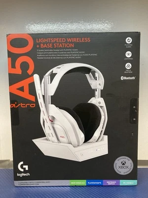 New Logitech G ASTRO A50 LightSpeed  Wireless Gaming Headset + Base - White - Image 1 of 4