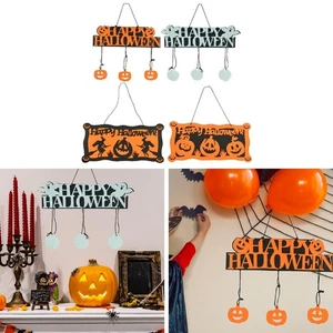 Halloween Front Door Hanger Halloween Door Sign for Window Harvest Garage - Picture 1 of 23