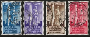 1933 Regno d'Italia - Serie completa Universiadi usata - Picture 1 of 1