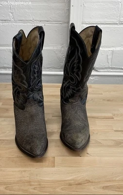 Tony Lama 6252 Botas Vaqueras de Cuero con Hombro Encogido - Talla 8.5D Foto 1 de 4