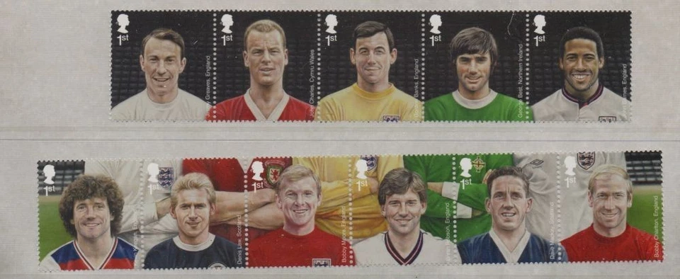 Great Britain Sc 3167-3177 2013 Soccer Players stamp set mint NH - Image 1 of 1