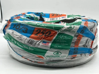 Southwire 250 ft. 10/3 Gray Solid CU UF-B W/G Wire - Image 1 of 3